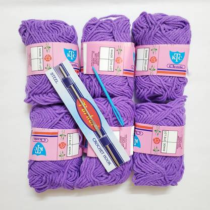 ShopTalk Light purple woolen thread ( pack of 6 )