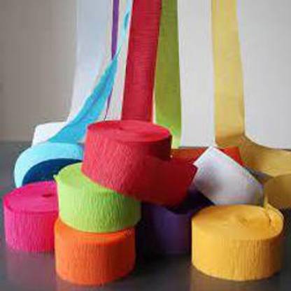ShopTalk Multi Color Crepe Paper Roll Art & Craft crepe Paper Pack of 10