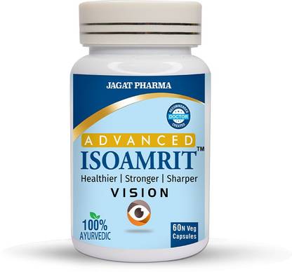 jagat Pharma Advanced ISOAMRIT Eye Capsules for Healthier Stronger & Sharper Vision 60 caps