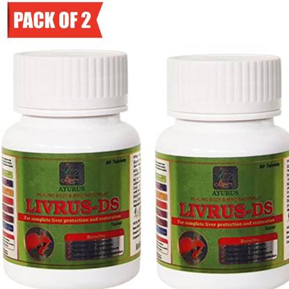AYURUS Livrus-DS Tablet For complete liver protection and restoration