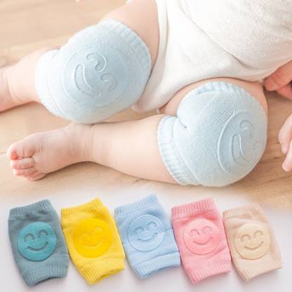 Trendegic Crawling baby knee pad anti-slip padded kneecap safety protector 2 Pair Multicolor Baby Knee Pads