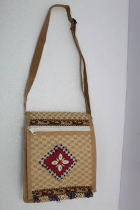 JUTE NEXT Sabnam Mideum-jute Bag - Multi Coloure And Charismatic Handcrafted Shoulder Bag