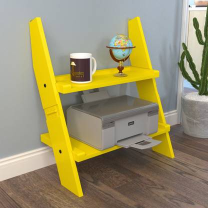 Onlineshoppee Escalera Leaning Bookcase Ladder Engineered Wood Open Book Shelf