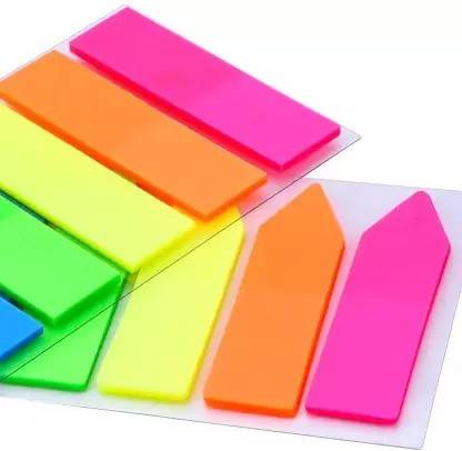v.i.c 375 Pieces Sticky Notes, Arrow Flags, Text Highlighter, Fluorescent Sticky Notes Sticky notes Bookmark