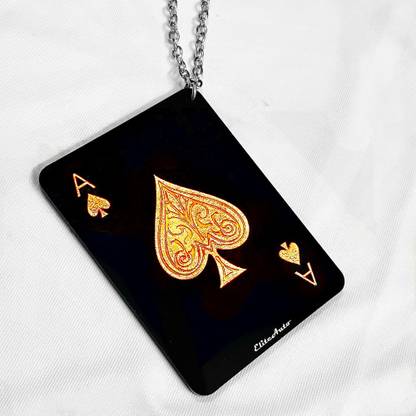 EliteAuto Laser-Cut HUKUM KA IKKA GOLD Double Sided Rear view Mirror Hanging Ornament Car Hanging Ornament