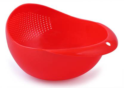Maa Khwab Fresh Plastic Colorful Rise Fruit Vegetables Basin Colander
