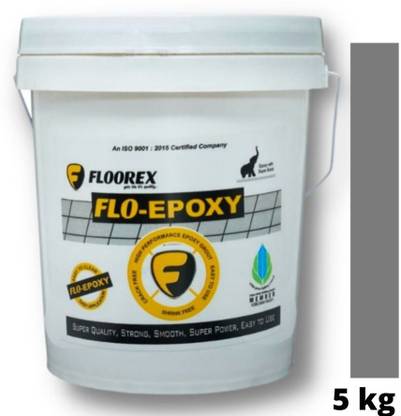 Floorex Epoxy tile grout | 2 component grout | For All Surface | Medium Grey | 5 Kg Crack Filler