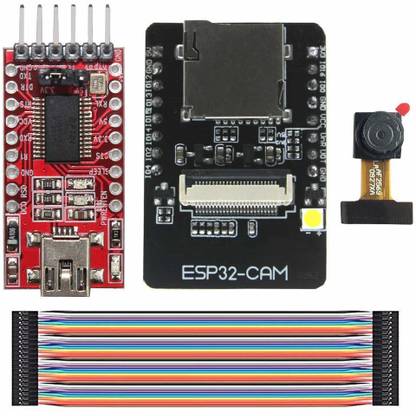 IDUINO ESP32-CAM Camera WiFi Module USB to TTL Serial Converter + 40 pin Jumper Wire Electronic Components Electronic Hobby Kit