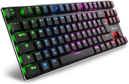 Sharkoon PURE WRITER TKL Wired USB Laptop-size Gaming Keyboard Compatible with Desktop, Laptop, Mac