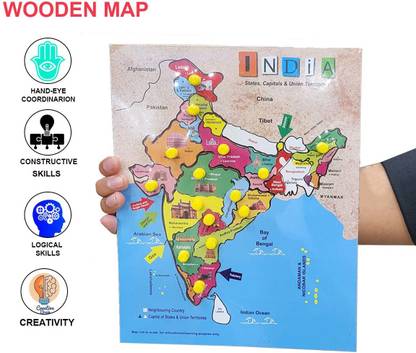 AMUSING India map With Capitals letter maps Learn India States Along With Their Capitals