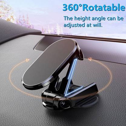TECHGEAR Phone Holder Metal 360° Rotation Magnetic New Stand Universal Mobile Holder