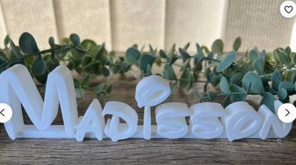 EduTech3D Plastic Desk Name Plates, Personalized Name Plate for Desk, Custom Office Decor 180 MM Name Plate