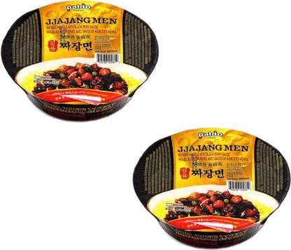 Paldo King Bowl Noodle Ilpoom Jjajangmen- 190 gm (Pack of 2) (Imported) Instant Noodles Vegetarian