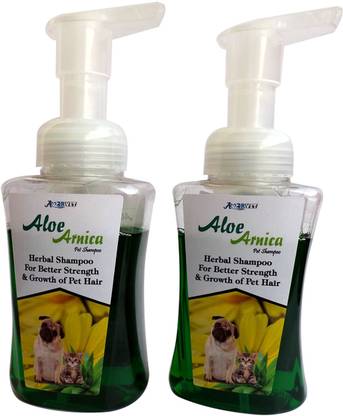 Amorvet Aloe Arnica Pet Shampoo with Neem, Hibiscus, Calendula, Alovera For Conditioning ,Hair Growth & Shiny Coat, Dog, Cat Shampoo