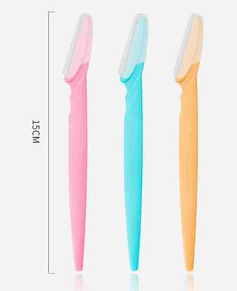 FINYUV 3pcs eyebrow razor Professional Shaving Eyebrow Blade Eyebrow, Men & Women