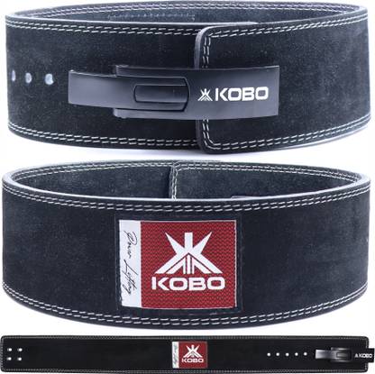 KOBO Leather Power Lifting Lever Belt Back / Lumbar Support