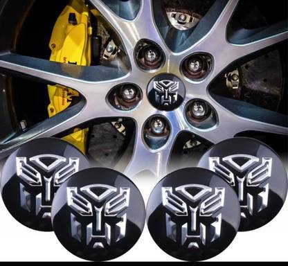 Auto MT 4pcs TRANSFORMER Sign Emblem Car Wheel Center Hub Cap Caps Badge Sticker Decal Vehicle Tool Kit