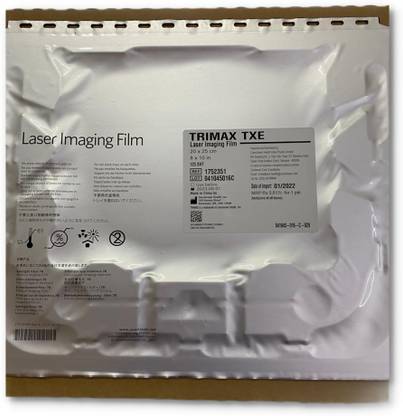 Trimax TXE Laser imaging film, X-Ray film 125 sheets 8x10 Pack of 2 X-Ray Viewer