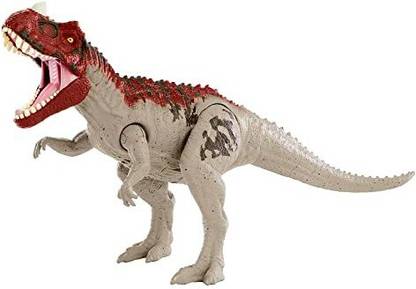 Jurassic World ​Dominion Thrash ‘N Devour Tyrannosaurus Rex Dinosaur Action Figure 21 in Long w
