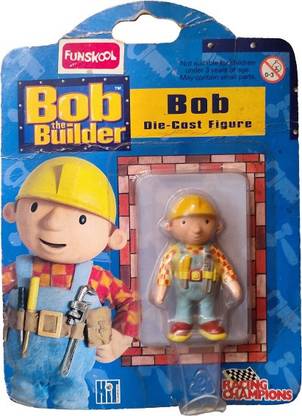 FUNSKOOL Bob The Builder Diecast BOB ACTION FIGURE COLLECTIBLE RARE
