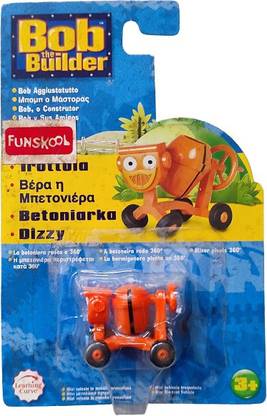 FUNSKOOL Bob The Builder Mini Diecast Vehicle DIZZY THE CEMENT MIXER ACTION FIGURE RARE