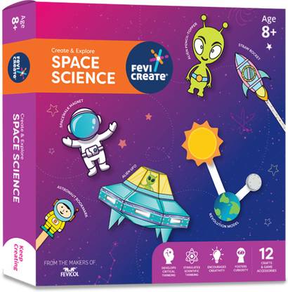 Fevicreate Space Science Kit, DIY Art & Craft Set, Includes Space Themed Activities & Game at Rs. 339