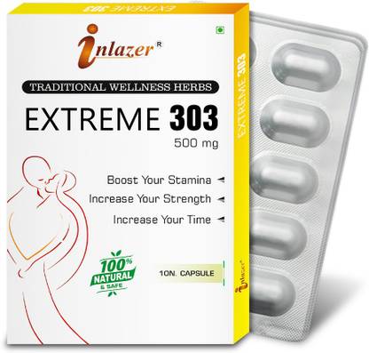 inlazer Extreme 303 S-E-X Capsule For Energy Fast Acting Hard S-E-X Orgasm