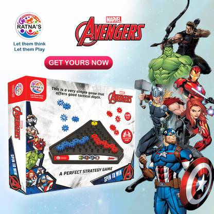 RATNA'S Spin to Win Avengers Strategy & War Games Board Game (1915 Avengers) Party & Fun Board Game
