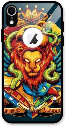 Coverscart Back Cover for iPhone XR Logo Cut