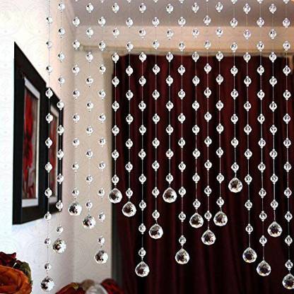 NP 100 cm (3 ft) PVC Transparent Window Curtain (Pack Of 10)