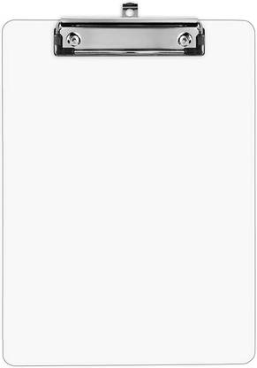 Eduway Transparent Paper clipboard Writing pad for Kids/Students (Size- 9.5x13.5 in)