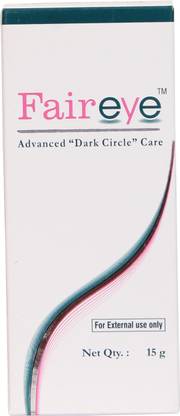 Faireye Natural Under Eye Cream Gel for Dark Circles, Puffy Eyes, Wrinkles 15 gm