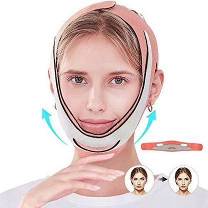 VINAIDA Double Chin reducer,Reusable V Line Mask Facial Slimming Strap, Chin Up Mask  Face Shaping Mask