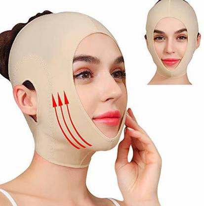 HERSONG Reusable Chin Slimming Strap Face Lift Tape V Line Lifting Face Mask Double  Face Shaping Mask