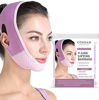 COSDAD Double Chin Reducer Chin Strap Face Slimming Strap Face Slimmer Shaper  Face Shaping Mask