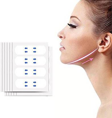 Runpettee Face Tape Lifting 40 PCS, Eye Lift Tape Band Double Chin Reducer Invisible  Face Shaping Mask