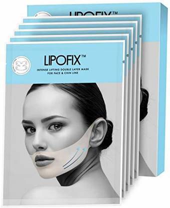 Lipofix Double Chin Reducer Intense Lifting Double Layer Mask - 5 Masks  Face Shaping Mask