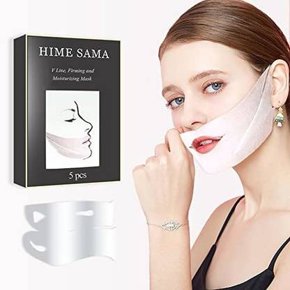 HIME SAMA Face Lift Mask V Line Lifting Mask - Double Chin Reducer Jawline Lifting Patch  Face Shaping Mask