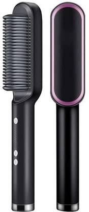 GLowcent Hair Staightner Hair Styler 5 Temperature Control (Multicolored) G10 Professional 2in1 Hair Straightener Curler Comb Brush 5 Level Temperature G10 Hair Straightener