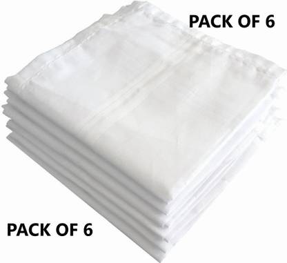 CAPADA MEN'S ROYAL CLASSY COTTON ["WHITE Plain"] Handkerchief