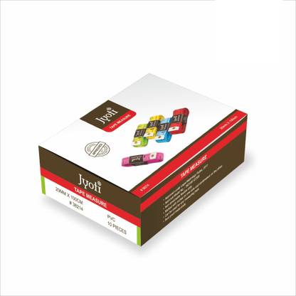 Jyoti Tape Measure (Length 40 Inches / 100cm - Width 20mm) - Pack of 10 Pieces Measurement Tape