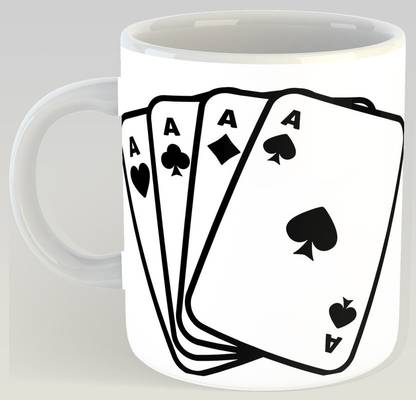 JUNKY MUG TEEN PATTI CASINO TATTOO DEGINE PRINTED MUG-20 Ceramic Coffee Mug