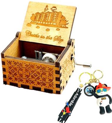 EITHEO 1 Music Box with Assorted Keychain Gift-Castle Sky-richpanda keychain Music Box