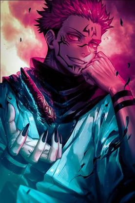 Ryomen Sukuna 1 Superhero Jujutsu Kaisen Anime Poster Paper Print
