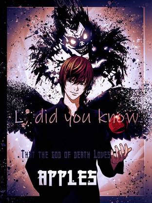 GOD OF DEATH (Light Yagami POSTER) Paper Print