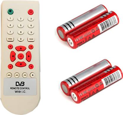 Myvs High Quality Remote with 4 AA Batteries (F) Free Dish (No recharge) Remote Controller