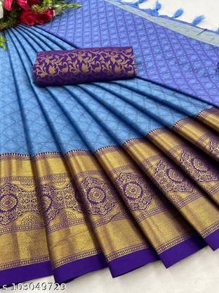Bollywood Cotton Silk Saree with Unstitched Blouse