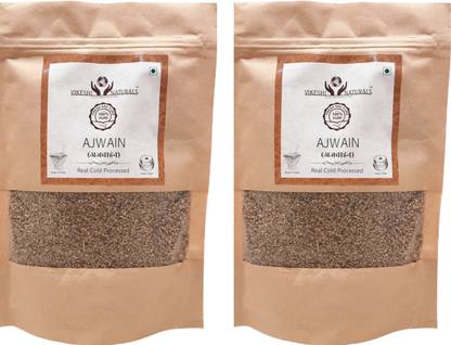 Vikeshi Naturals Ajwain |Ajwain Seeds Real Cold Processed (2*100gms), 100% Natural