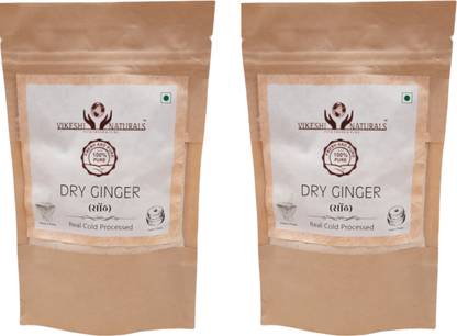 Vikeshi Naturals Dry Ginger Powder | Sonth Powder | Sukhi Adrak Powder (2*200gms), 100% Natural