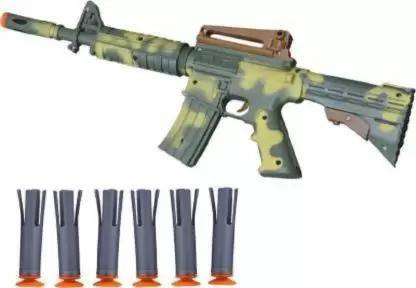 3 Jokers Air Long dart Gun Toy Army Long gun with 8 shooting bullets Guns & Darts